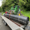 Geomembrana gładka HDPE grubość: 1,5mm rolka 5,3mx100mb